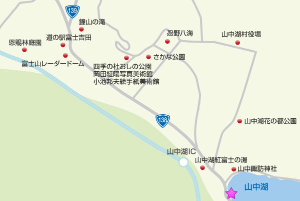 忍野村マップ